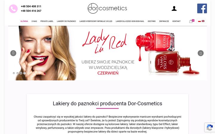 Screenshot ta' dor-cosmetics.pl