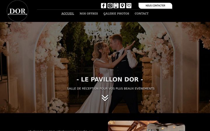 Screenshot of dor-events.fr