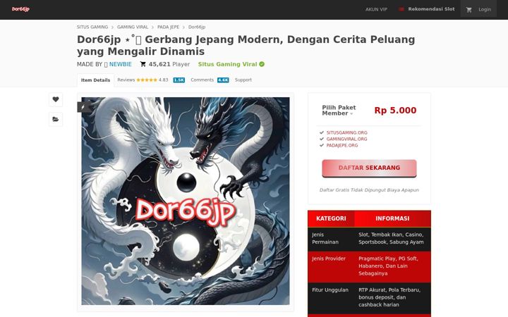Ekrano kopija dor66jp.org