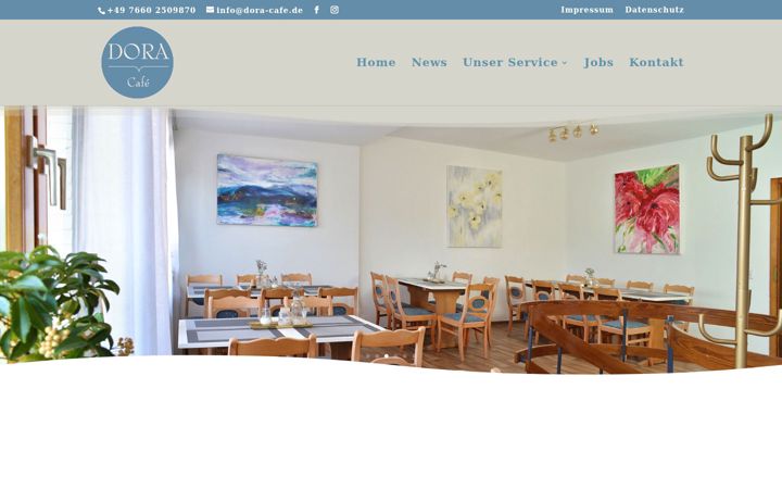 Skærmbillede af dora-cafe.de