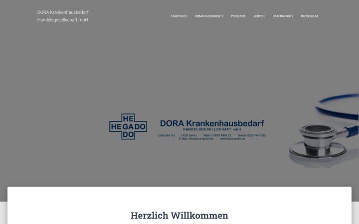 Screenshot of dora-gmbh.de
