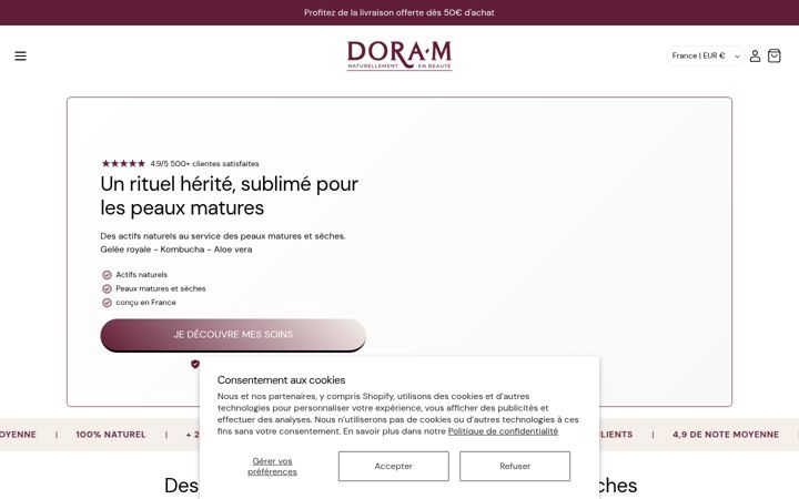 Screenshot of dora-m.fr