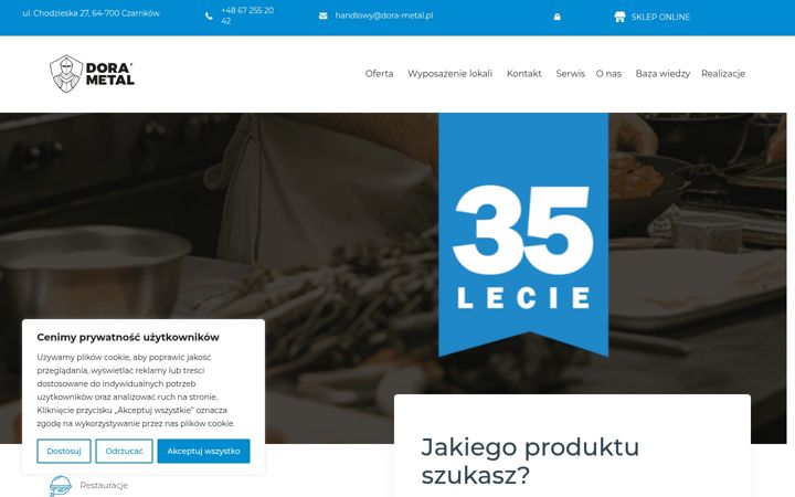 Screenshot ta' dora-metal.pl