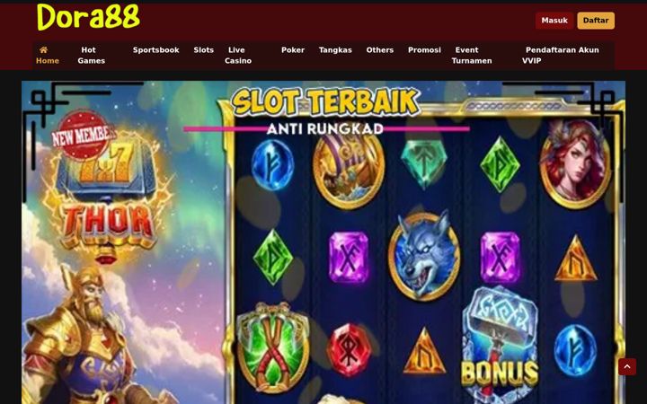 Screenshot of dora88slot.com