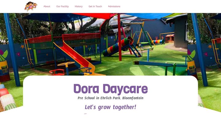 Screenshot of doradaycare-preschool.co.za