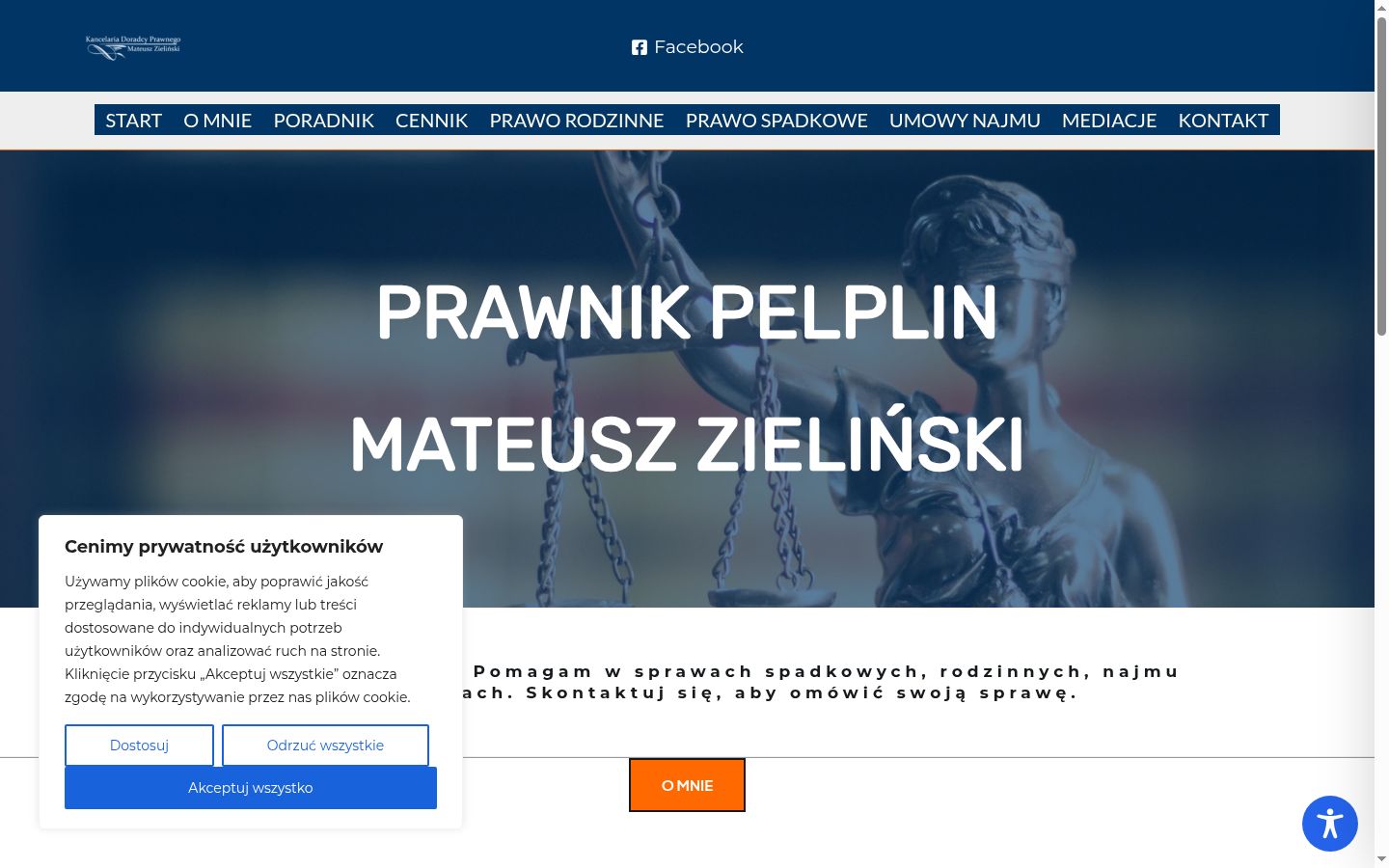 Screenshot tal-banner tal-kunsens muri qabel kwalunkwe interazzjoni