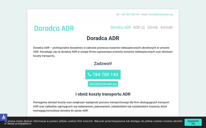 Screenshot of doradcaadr.org