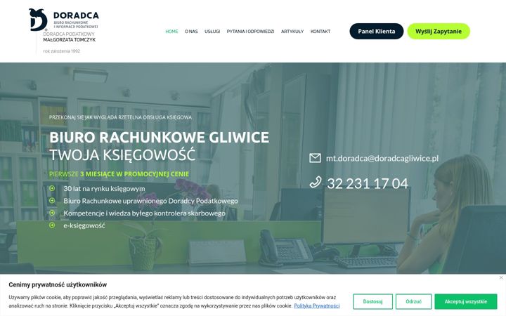Screenshot ta' doradcagliwice.pl