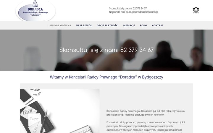 Screenshot ta' doradcakancelaria.pl