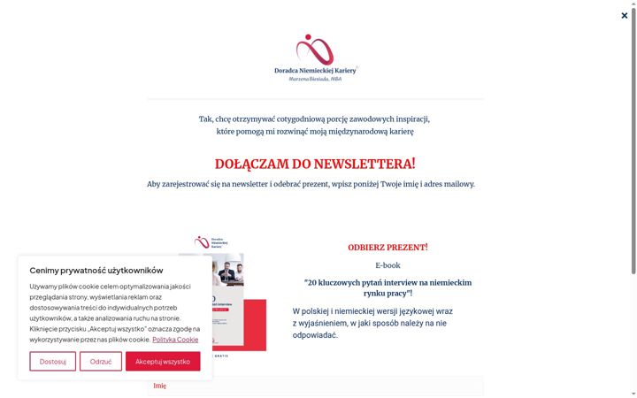 Screenshot di doradcaniemieckiejkariery.de