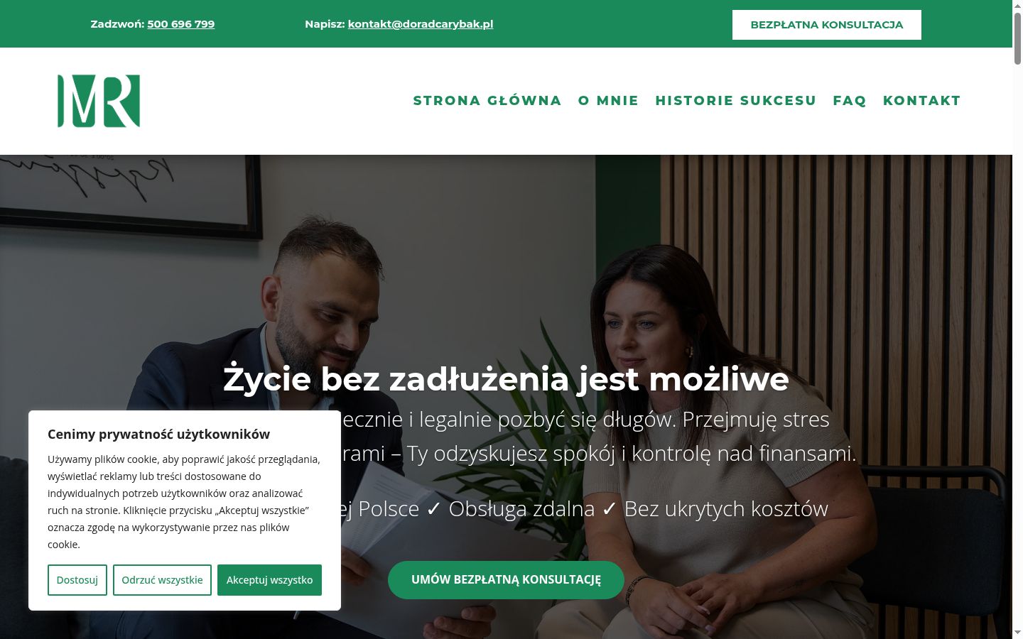 Screenshot tal-banner tal-kunsens muri qabel kwalunkwe interazzjoni