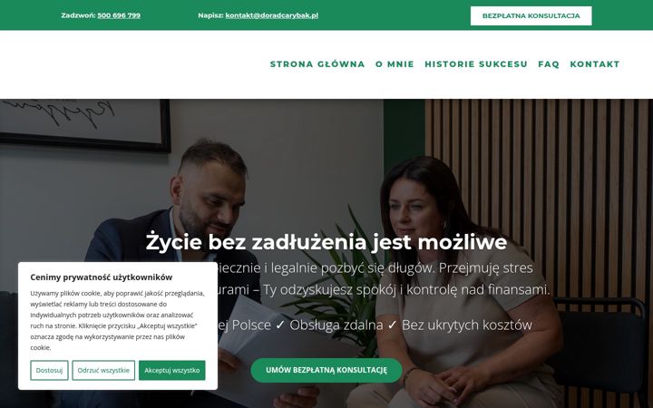 Screenshot ta' doradcarybak.pl