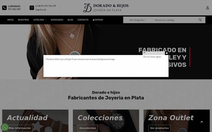 Screenshot of doradoehijos.com
