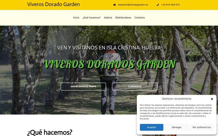 Screenshot of doradogarden.es