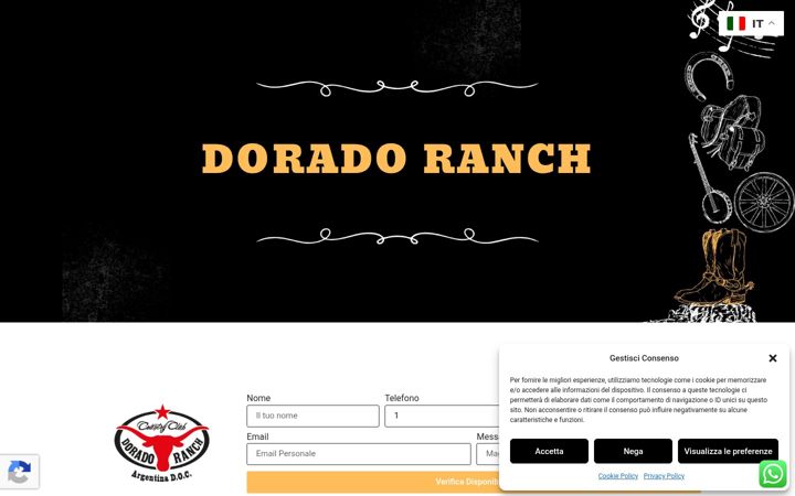 Skærmbillede af doradoranch.it