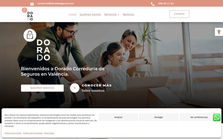 Screenshot of doradoseguros.com