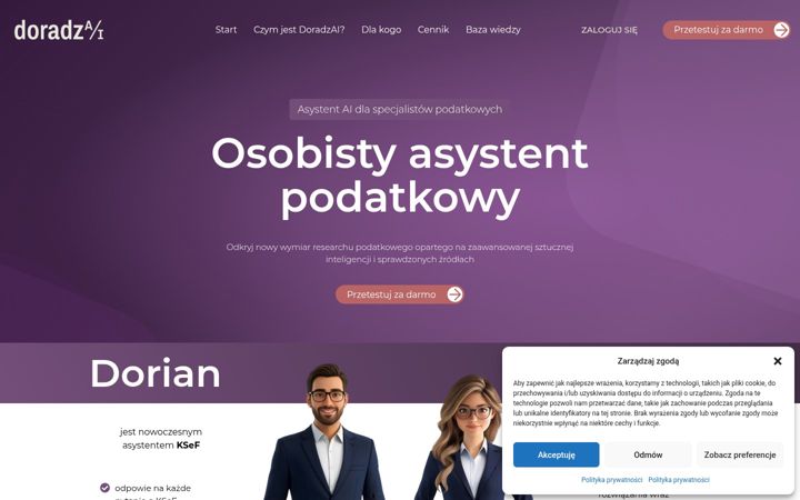 Screenshot of doradzai.com