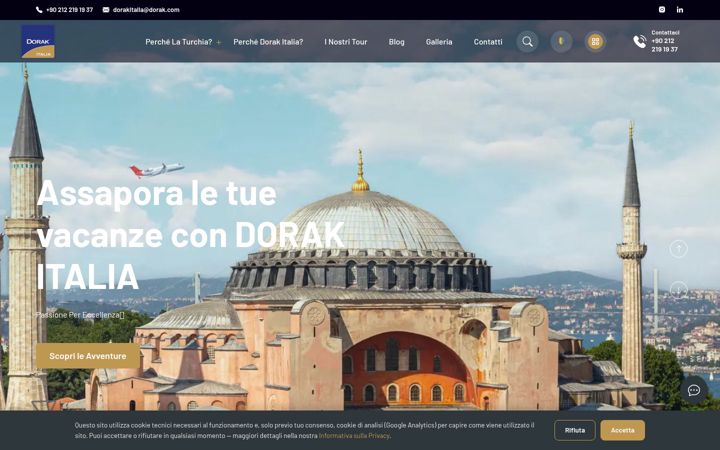 Screenshot of dorakitalia.com