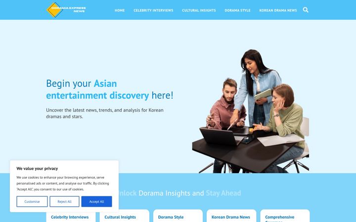 Screenshot of doramaexpressnews.com