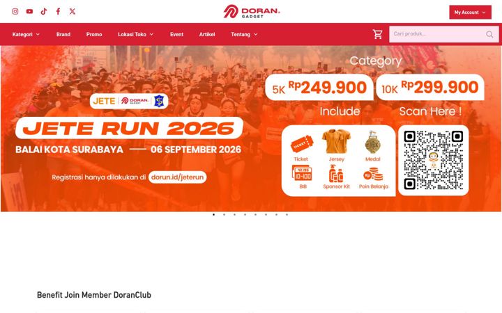 Screenshot of dorangadget.com