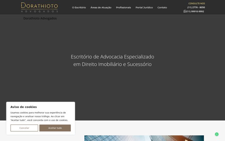 Snímek obrazovky dorathiotoadvogados.com.br