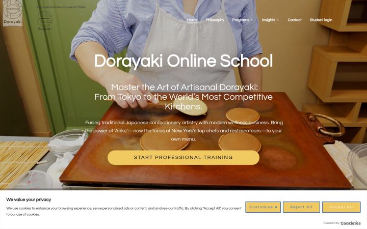 Screenshot of dorayakis.com