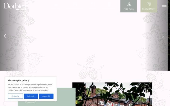 Screenshot of dorbiere.co.uk