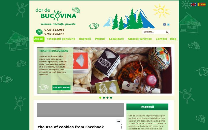Screenshot of dordebucovina.ro