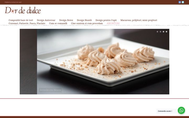 Screenshot of dordedulce.ro