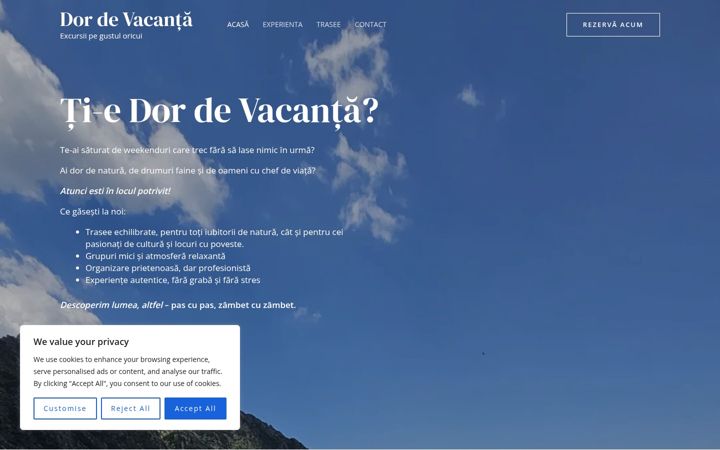 Screenshot of dordevacantasv.ro