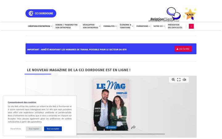 Snímek obrazovky dordogne.cci.fr
