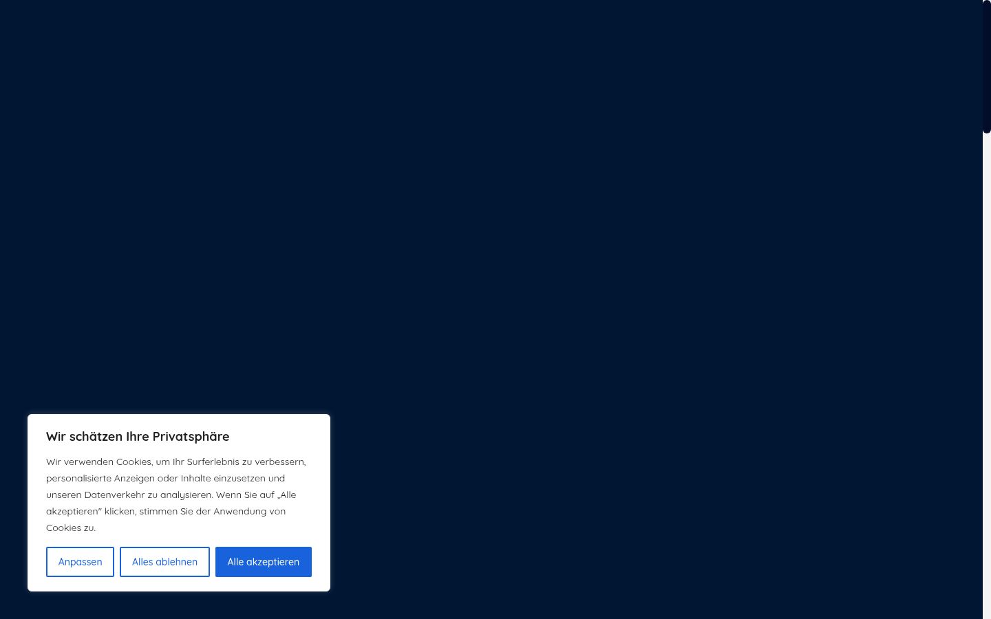 Screenshot tal-banner tal-kunsens muri qabel kwalunkwe interazzjoni