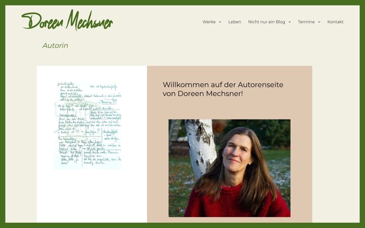 Screenshot of doreenmechsner.de