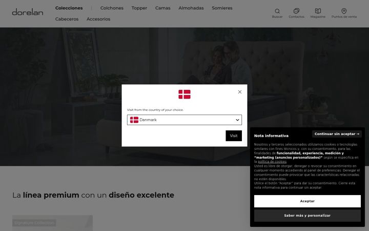 Skærmbillede af dorelan.es
