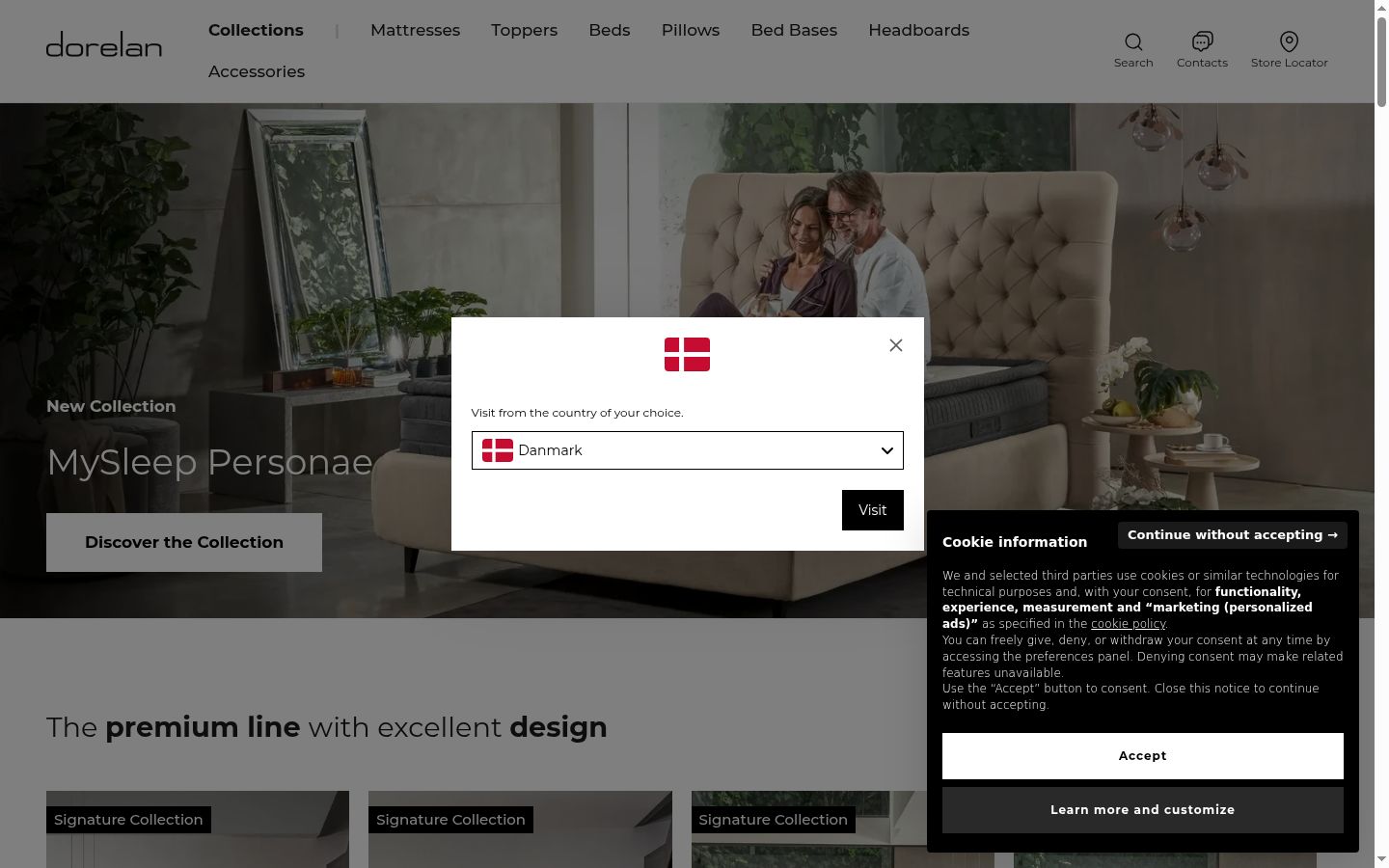Screenshot tal-banner tal-kunsens muri qabel kwalunkwe interazzjoni