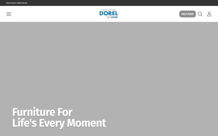 Screenshot of dorelhome.com