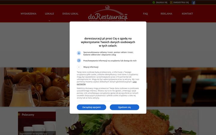Snímek obrazovky dorestauracji.pl