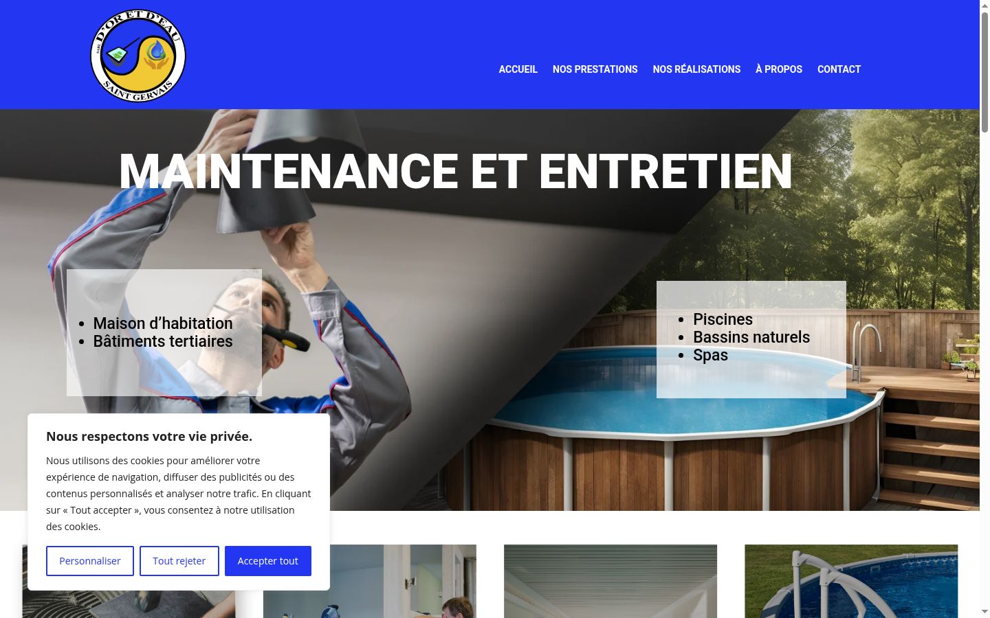 Screenshot tal-banner tal-kunsens muri qabel kwalunkwe interazzjoni