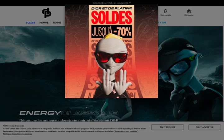 Screenshot of doretdeplatineshop.com