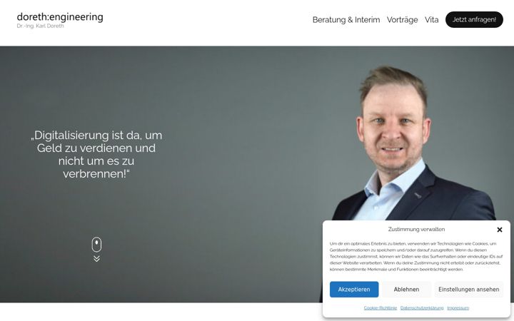 Screenshot ta' dorethengineering.de