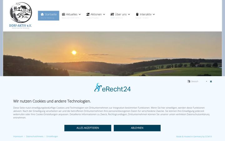 Screenshot of dorf-aktiv.com
