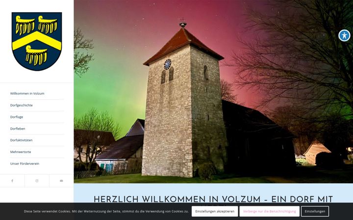Screenshot of dorf-volzum.de
