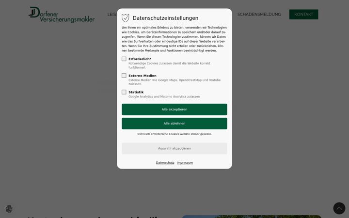 Screenshot of dorfener-versicherungsmakler.de