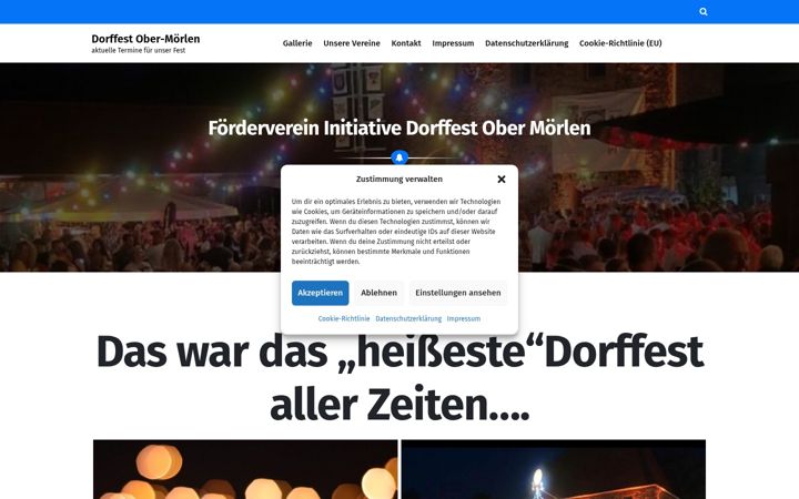 Screenshot ta' dorffest-ober-moerlen.de