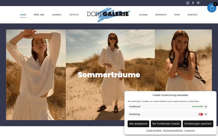 Skærmbillede af dorfgalerie.de