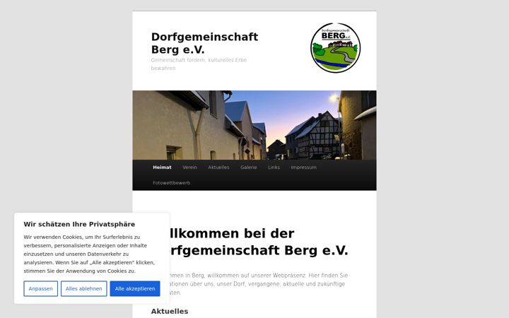 Skærmbillede af dorfgemeinschaft-berg.de