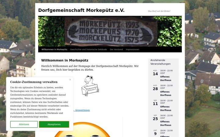 Skærmbillede af dorfgemeinschaft-morkepuetz.de