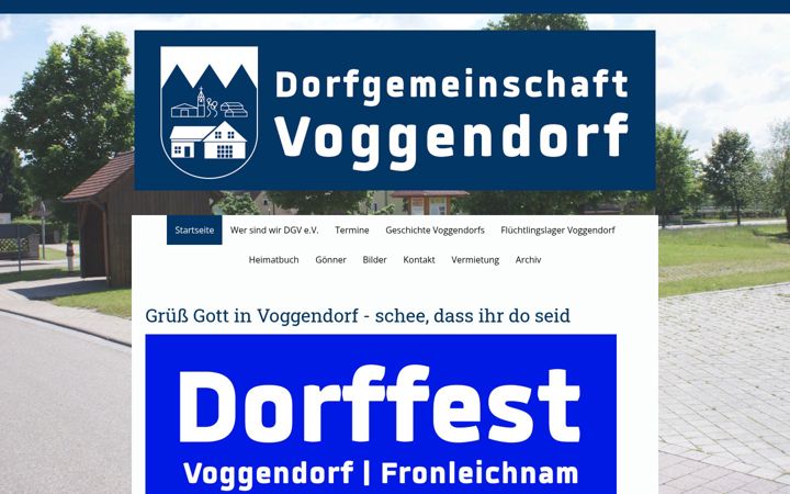 Screenshot of dorfgemeinschaft-voggendorf.de