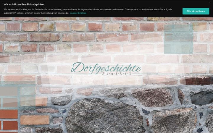 Skærmbillede af dorfgeschichte-digital.de