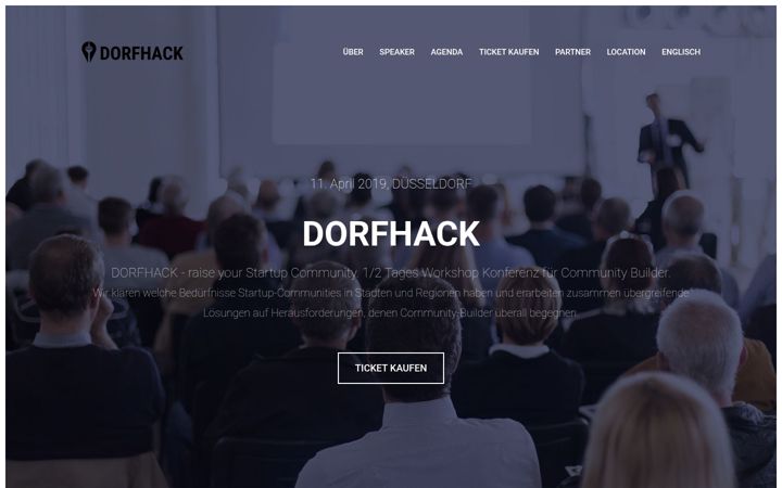 Screenshot of dorfhack.com